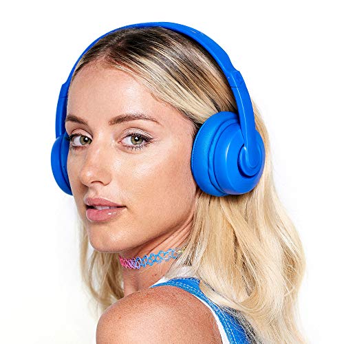 Skullcandy Cassette Wireless Headphones for iPhone and Android with Microphone / 22 Hour Battery / Best for Music, School, Travel, and Gaming / Bluetooth Headphones Over-Ear - Blue