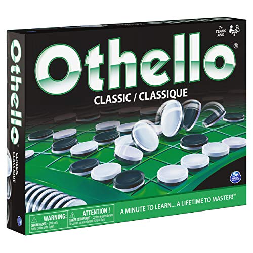 Othello, Strategy Classic Family Board Game 2-Player Reversi Brain Teaser STEM Math Skills, for Adults and Kids Ages 7 and up
