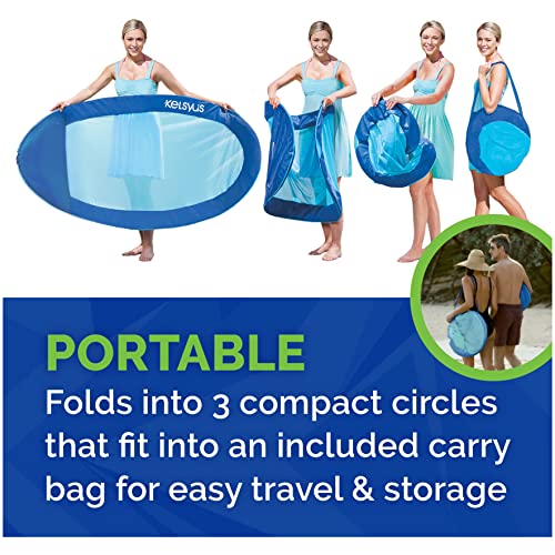 Kelsyus Premium Floating Hammock Portable Recliner Chair with Fast Inflation, Inflatable Lake and Pool Float for Adults with Headrest, Amazon Exclusive