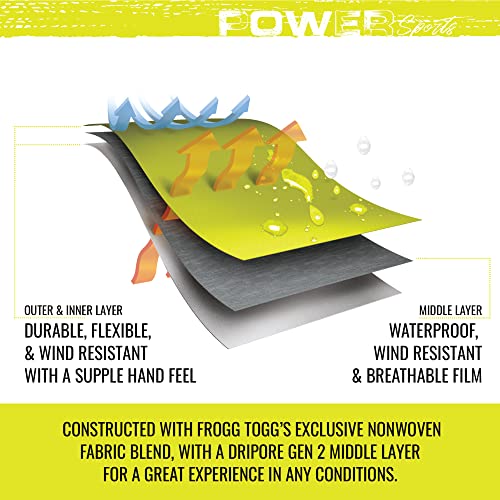 Frogg Toggs Road Toad Reflective Waterproof Rain Jacket, Hivis Green/Black, X-Large