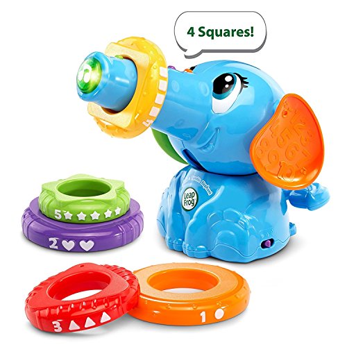 LeapFrog Stack and Tumble Elephant , Blue, 6 months to 48 months, 6pieces