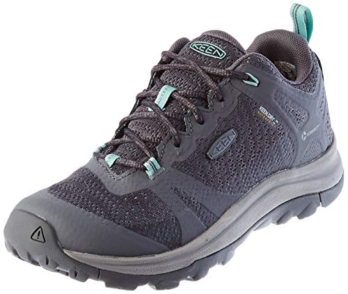 KEEN womens Terradora 2 Waterproof Low Height Hiking Shoe, Steel Grey/Ocean Wave, 6 US