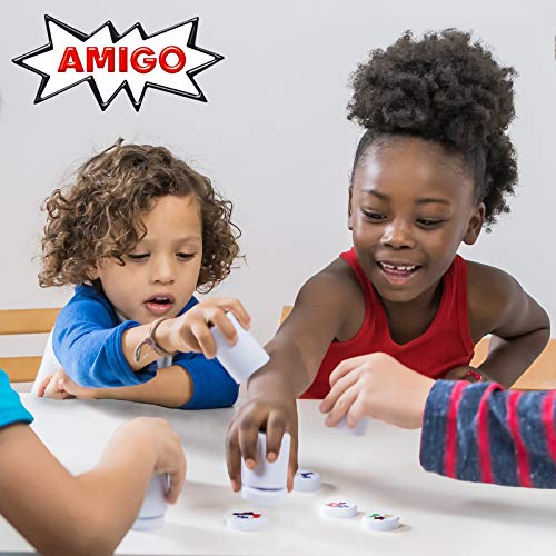 AMIGO Games AMI18002 CLACK! Kids Magnetic Stacking Game with 36 Magnets, Multicolor