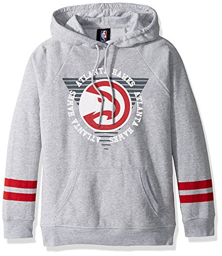 Ultra Game NBA San Antonio Spurs Womens Soft Fleece Pullover Hoodie Sweatshirt With Varsity Stripe, Heather Gray, X-Large