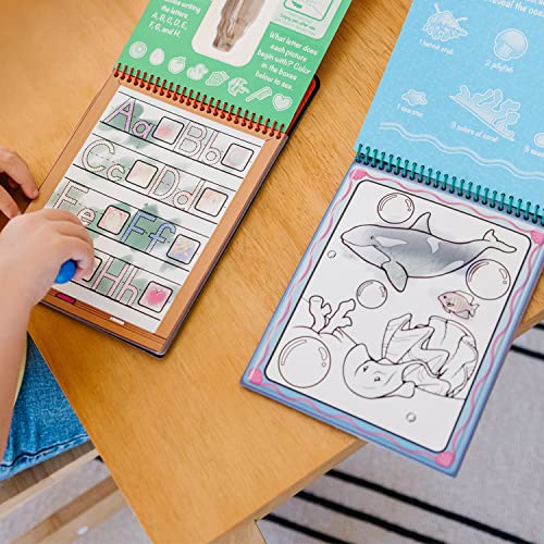 Melissa and Doug On the Go Water Wow! Reusable Water-Reveal Activity Pads, 3-pk, Vehicles, Animals, Alphabet - Travel Toys, Party Favors, Stocking Stuffers, Mess Free Coloring Books For Kids Ages 3+