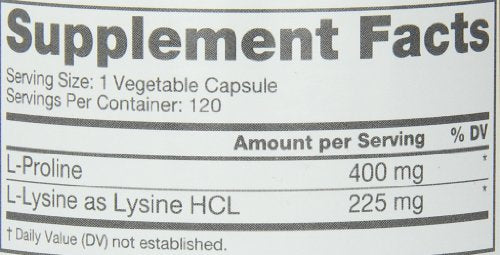 Roex Vitamins | L-Lysine | L-Proline | Muscle Maintenance and Recovery | Healthy Joints | Nutritional-Supplement | 120 Count