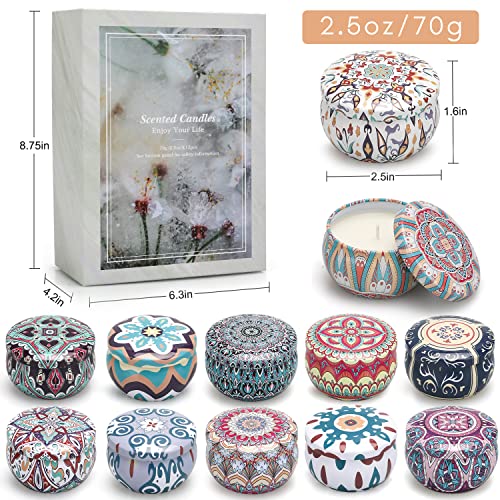 Scented Candles Gifts for Women, 12 Pack Candles for Home Scented, 30 Oz Soy Wax Candles Gifts Sets, 240H Burning Candles for Scented, Ideal for Valentine's Day, Mother's Day, Birthday, Christmas Day