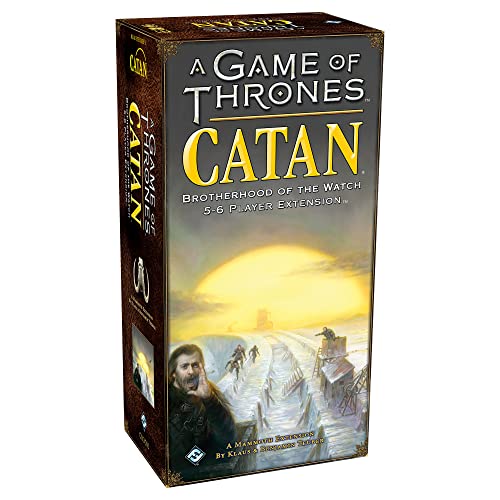 A Game of Thrones CATAN Brotherhood of the Watch Board Game 5-6 Player EXTENSION | Strategy Game for Adults and Teens | Ages 14+ | 3-6 Players | Average Playtime 60-90 Minutes | Made by CATAN Studio
