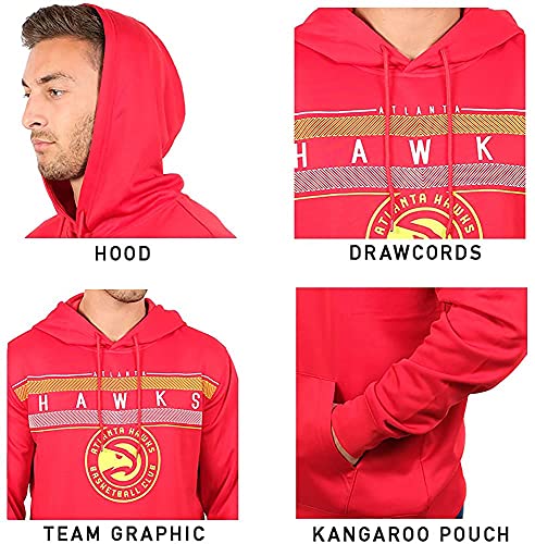 Ultra Game NBA Men's Fleece Midtown Pullover Sweatshirt