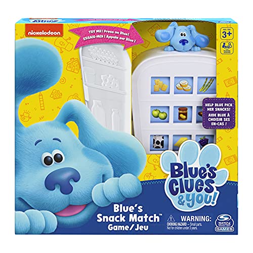 Nickelodeon Blue's Clues Snack Match Game, Matching Board Game, for Families and Kids Ages 3 and up