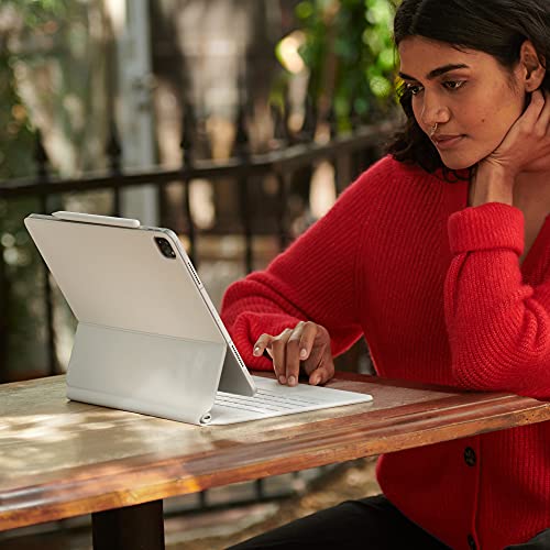 Apple Magic Keyboard: iPad Keyboard and case for iPad Pro 12.9‑inch (3rd, 4th, 5th and 6th Generation), Great Typing Experience, Built-in trackpad, US English - White