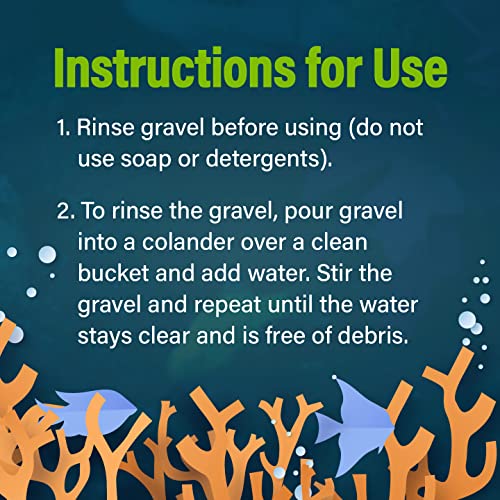 GloFish aquarium Gravel 5 Pounds, Black With Fluorescent Accents, Complements GloFish Tanks