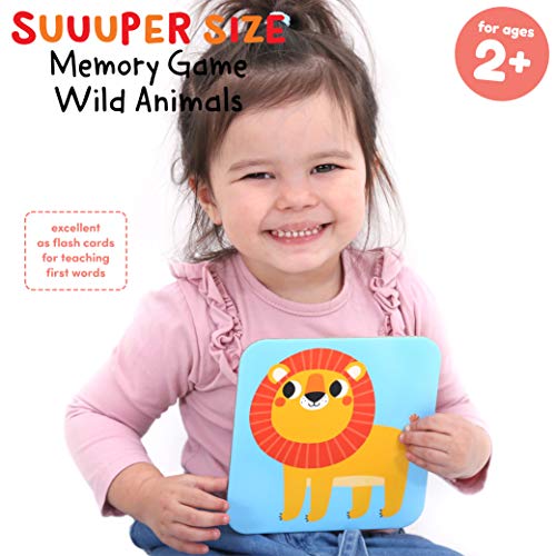 Banana Panda - Suuuper Size Memory Game Wild Animals - Educational Matching Activity for Kids Ages 2 Years +