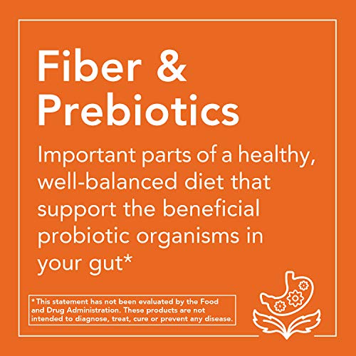 NOW Supplements, NutraFlora FOS (Fructooligosaccharides) Pure Powder, Prebiotic Fiber, 4-Ounce