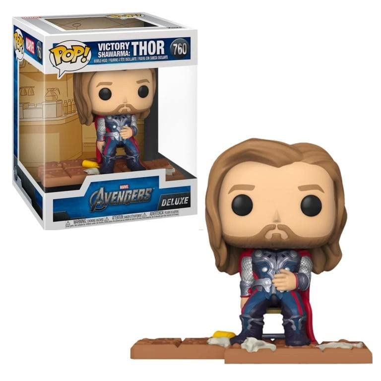 Funko Pop! Deluxe, Marvel: Avengers Victory Shawarma Series - Thor, Multicolor, Amazon Exclusive, Figure 6 of 6