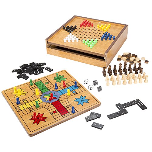 7-in-1 Combo Game with Chess, Ludo, Chinese Checkers and More