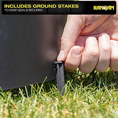Kan Jam PRO Set Disc Throwing Game, American Made - Perfect for Outdoors, Beach, Backyard, Tailgates, Indoors and Outdoors,Black