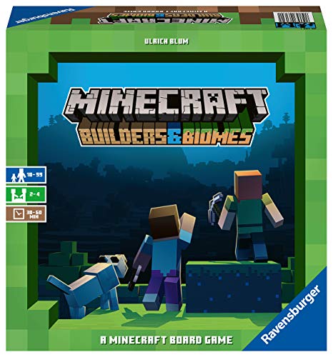 Ravensburger Minecraft: Builders and Biomes Strategy Board Game Ages 10 and Up