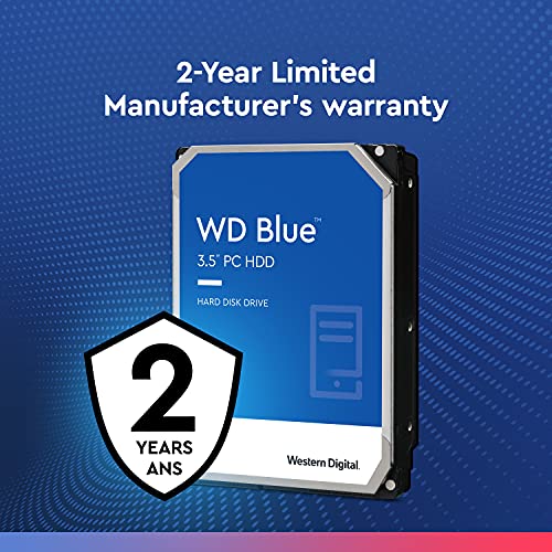 Western Digital 3TB WD Blue PC Internal Hard Drive HDD - 5400 RPM Class, SATA 6 Gb/s, 256 MB Cache, 3.5' - WD30EZAZ