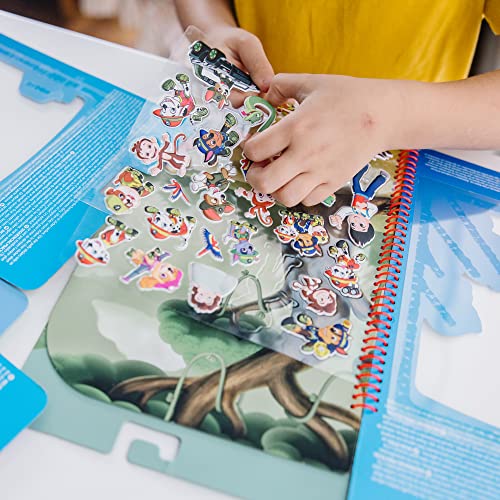 Melissa and Doug PAW Patrol Restickable Puffy Stickers 3-Pack – Adventure Bay, Jake’s Mountain, Jungle - PAW Patrol-Themed Resuable Sticker Activity Sets For Kids