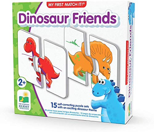 The Learning Journey: My First Match It - Dinosaurs - 2 Year Old Toys, Puzzles for Toddlers, Toddler Puzzle, Educational Toys for 2 Year Old - 15 Self-Correcting Matching Puzzles - Award Winning Toys