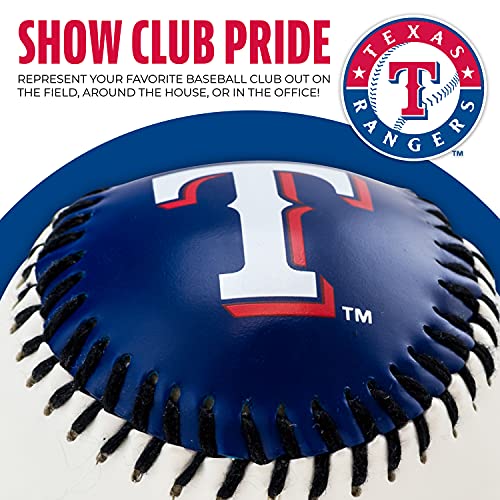 Franklin Sports Texas Rangers MLB Team Baseball - MLB Team Logo Soft Baseballs - Toy Baseball for Kids - Great Decoration for Desks and Office