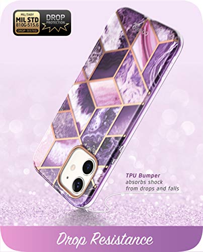 i-Blason Cosmo Series Designed for iPhone 12 Mini Case (2020), Slim Full-Body Stylish Protective Case with Built-in Screen Protector, Ameth