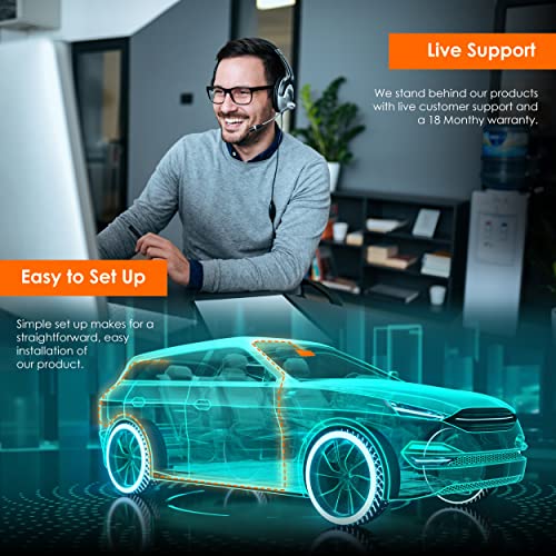 RexingUSA V55 Dash Cam - 4k Modular Capabilities, 5.0 GHz Wi-Fi, GPS Car Dash Camera Recorder, Night Vision, Loop Recording, Parking Monitor, Supercapacitor, Support 256GB Max, Voice Control (2023)