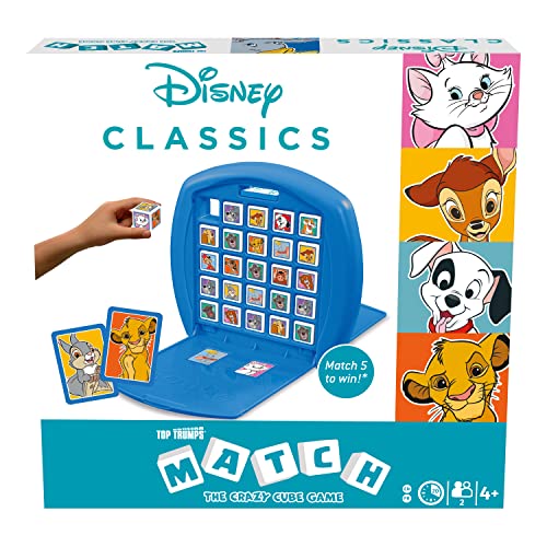 Disney Animals Top Trumps Match Board Game, Family Game for Ages 4 and Up
