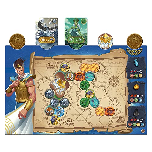 Orichalcum Board Game, Fast-Paced Strategy Game, Exploration Game, Adventure Game, Family Game for Kids and Adults, Ages 12+, 2-4 Players, Avg. Playtime 45 Minutes, Made by Pandasaurus Games