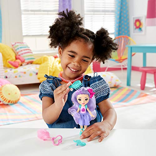 Nickelodeon Sunny Day Pop-In Style 6-inch Posable Hair Play Dolls with 3 Pop-In Accessories, 9 Customizable Pop-In Spots and Comb