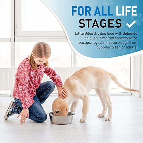 Health Extension Little Bites Dry Dog Food, Natural Food with Added Vitamins and Minerals, Suitable for Teacup, Toy and Miniature Dogs, Chicken and Brown Rice Recipe (10 Pound / 4.5 Kg)