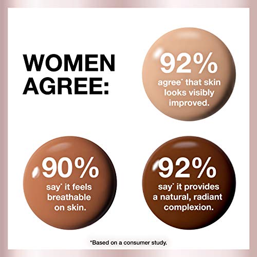 Maybelline Dream Radiant Liquid Medium Coverage Hydrating Makeup, Lightweight Liquid Foundation, Creamy Natural, 1 Count