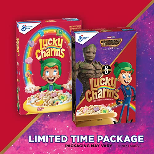 Lucky Charms Gluten Free Cereal with Marshmallows, Kids Breakfast Cereal with Whole Grain Oats, Large Size, 14.9 OZ