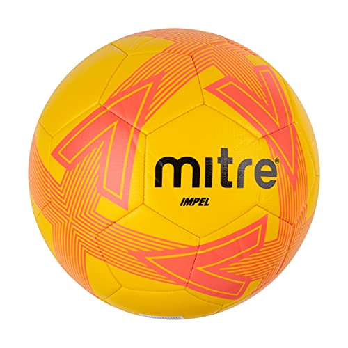 Mitre Unisex Soccer Ball Training Impel,Yellow/Tangerine