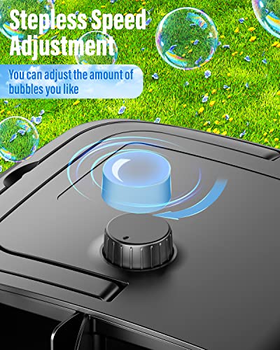 Bubble Machine - 16 Wands 8000+ Bubbles/min for Kids and Toddlers - 14.2oz Large Capacity Bubble Blower - Automatic Bubble Maker - Bubble Toys for Easter, Parties, Wedding, Birthday