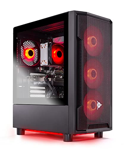 Skytech Shadow Gaming PC Desktop – Intel Core i5 12400F 2.5 GHz, NVIDIA RTX 3060 Ti, 1TB NVME SSD, 16GB DDR4 RAM 3200, 600W Gold PSU, 11AC Wi-Fi, Windows 11 Home 64-bit