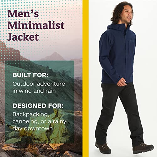 MARMOT Men's GORE-TEX Minimalist Jacket | Lightweight, Waterproof | Arctic Navy, XX-Large
