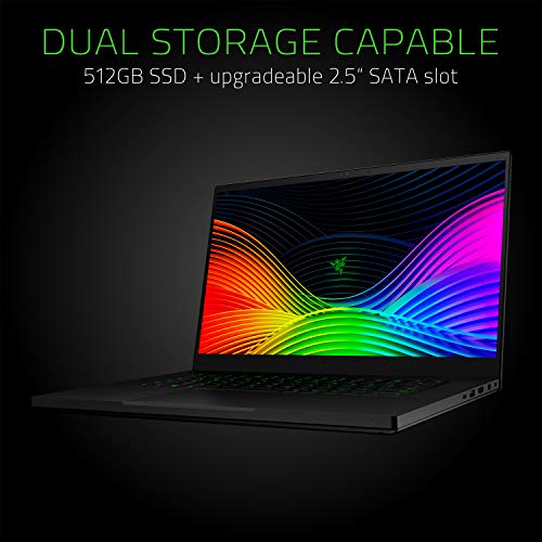 Razer Blade 15 Gaming Laptop 2019: Intel Core i7-9750H 6 Core, NVIDIA GeForce RTX 2060, 15.6' FHD 1080p 144Hz, 16GB RAM, 512GB SSD, CNC Aluminum, Chroma RGB Lighting, Thunderbolt 3