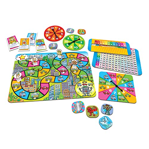 Orchard Toys Moose Games Times Tables Heroes. an exciting Multiplication Game, Superhero Play. for Ages 6-9 and for 2-4 Players