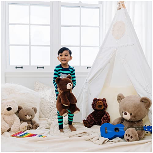 GUND Philbin Classic Teddy Bear, Premium Stuffed Animal for Ages 1 and Up, Chocolate Brown, 18”