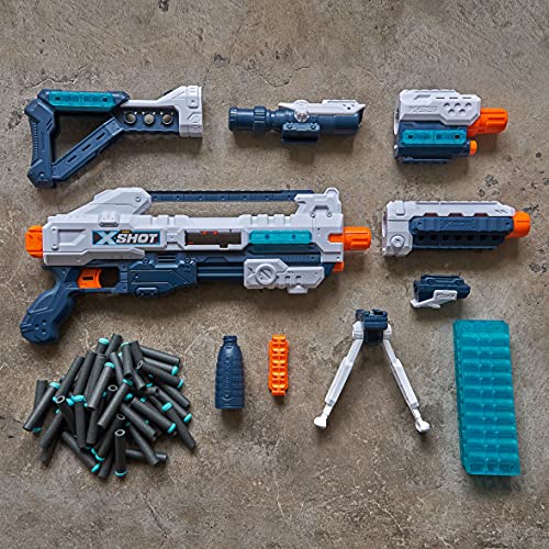 XShot Excel Regenerator Foam Dart Blaster with Over 1, 000 Unique Combinations! (48 Darts) by Zuru, Multicolor, 36351
