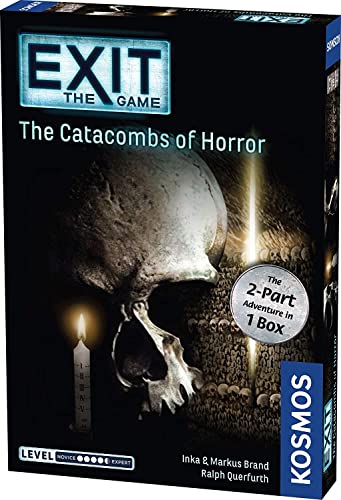 Exit: The Catacombs of Horror | Exit: The Game - A Kosmos Game from Thames and Kosmos | Card-Based, 2-Part at-Home Escape Room Experience for 1 to 4 Players, Ages 16+