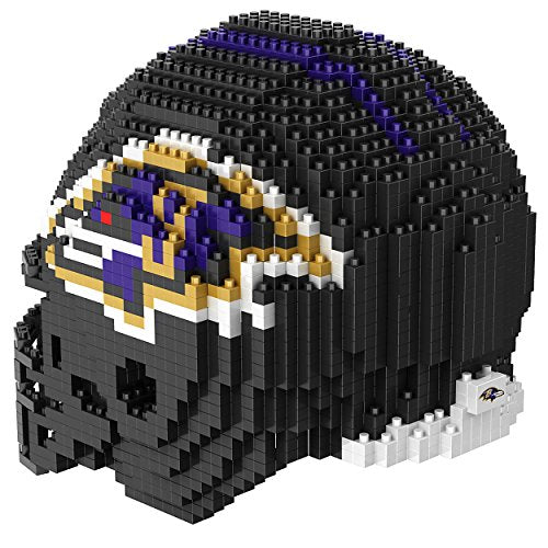 Baltimore Ravens NFL 3D BRXLZ Construction Toy Blocks Set - Helmet, 1378 pieces