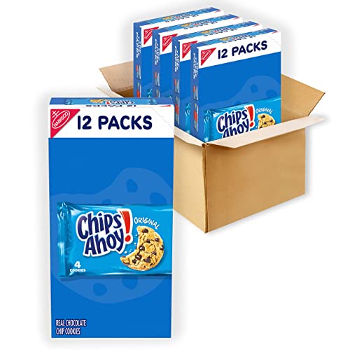 CHIPS AHOY! OriginalChocolate Chip Cookies, 48 Snack Packs (4 Boxes)