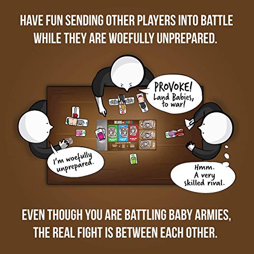 Bears vs Babies by Exploding Kittens - A Monster-Building- Family-Friendly Party Games - Card Games For Adults, Teens and Kids