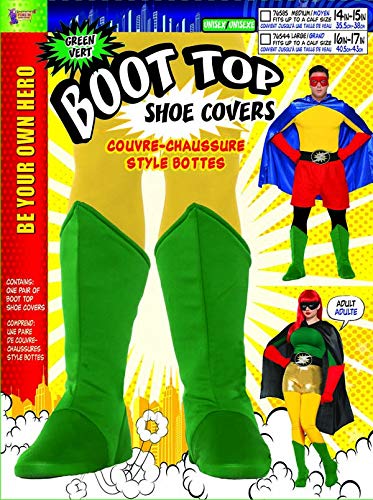 Rubie's Adult Forum Hero Costume Boot-Tops, Green, Large