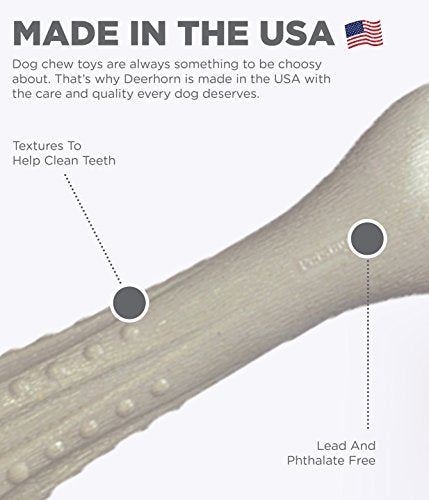 Petstages Deerhorn Antler Alternative Dog Chew Toy, Small