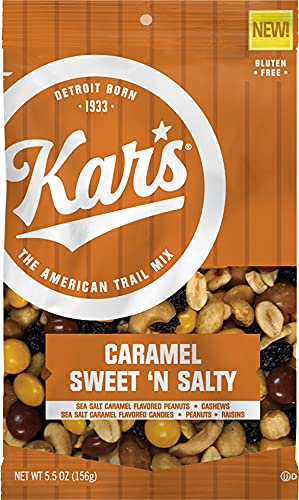 Kar's Nuts Caramel Sweet 'N Salty Trail Mix 5.5oz Bag (Pack of 12)