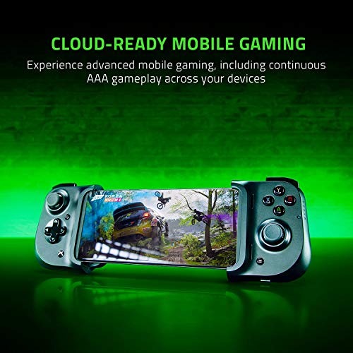 Razer Kishi Mobile Game Controller / Gamepad for Xbox Android USB-C: Game Pass Ultimate, xCloud, Cloud Gaming - Passthrough Charging - Low Latency Phone Controller Grip - Samsung, Pixel, and more